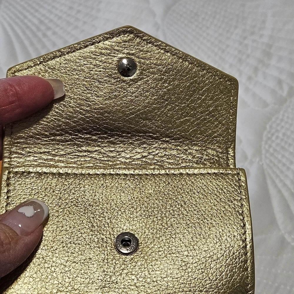 LOUIS VUITTON Portefeuille lock mini Compact Wallet Trifold Leather